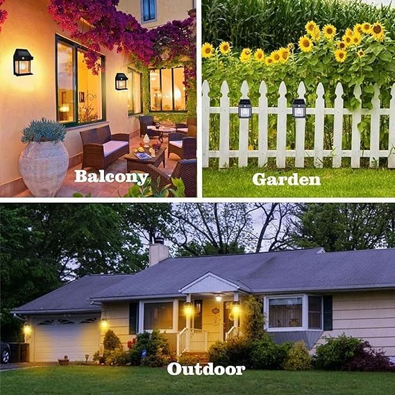 Solar Motion Sensor Outdoor Wall Light
