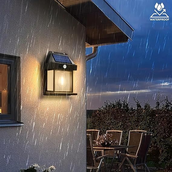 Solar Motion Sensor Outdoor Wall Light
