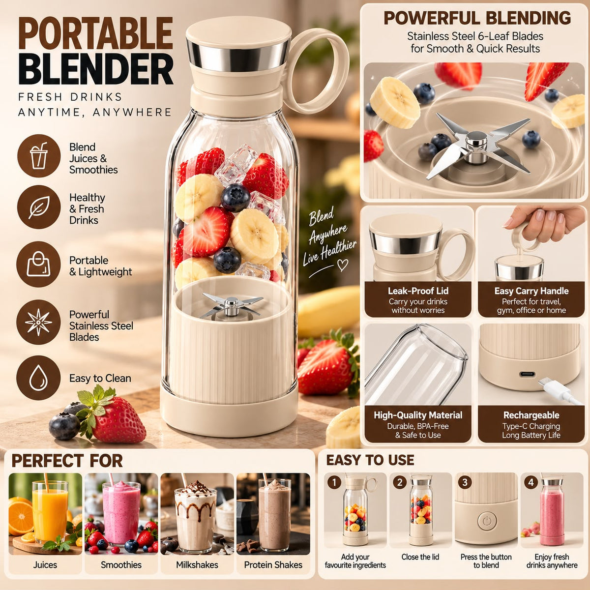 Portable Mini Blender