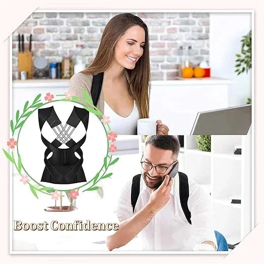 Back Posture Corrector- Adjustable & Comfortable Support