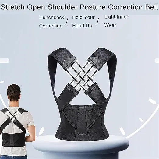 Back Posture Corrector- Adjustable & Comfortable Support